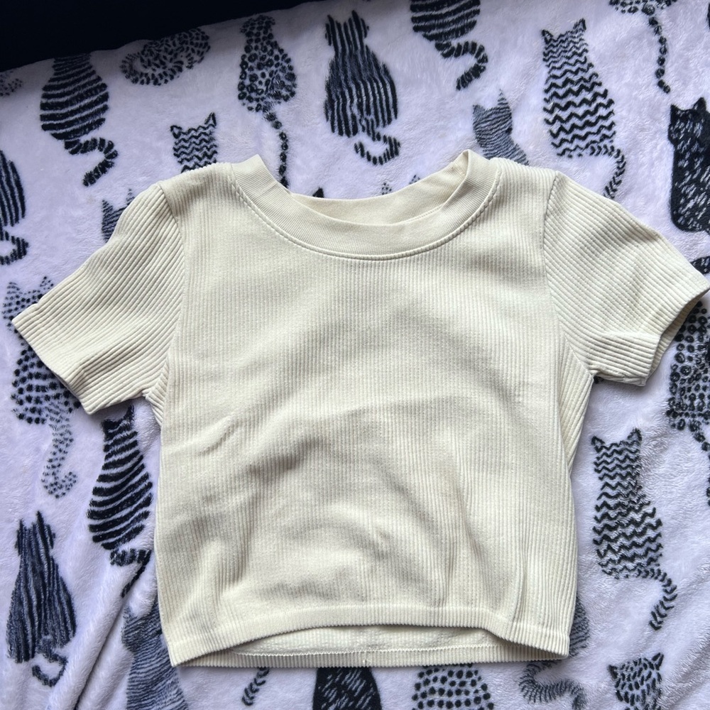 Cream Short Sleeve Tee